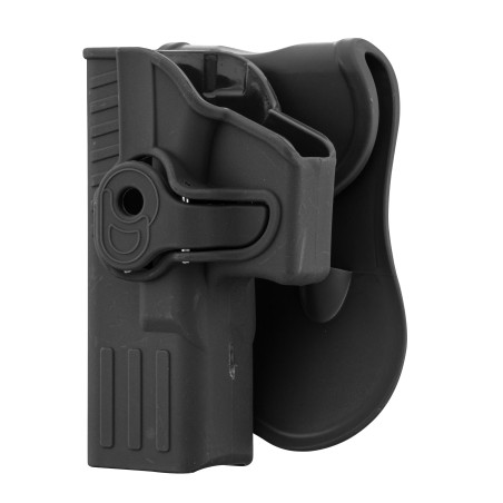Holster rigide Quick Release pour pistolet type Glock 17 Gaucher
