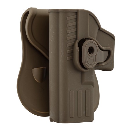 Holster rigide Quick Release pour pistolet type Glock 17 Gaucher