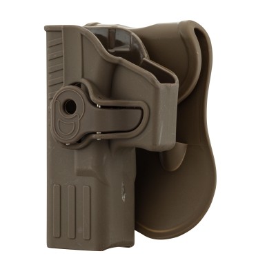 Holster rigide Quick Release pour pistolet type Glock 17 Gaucher