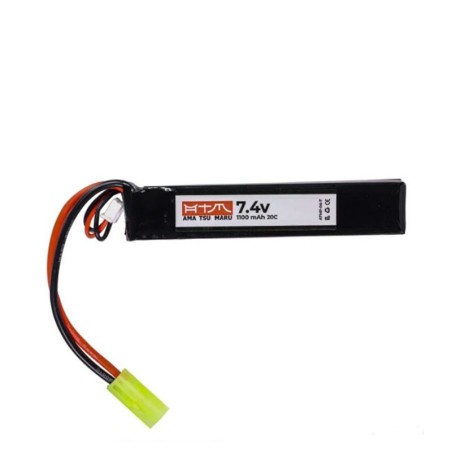 Batterie LiPo 7,4V 1100mAh 20C Mini Stick (Tamiya Mini) - ATM
