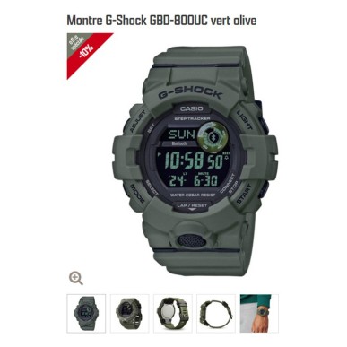 Montre G-Shock GBD-800UC Vert Olive