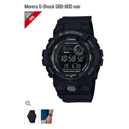 Montre G-Shock GBD-800UC Noir
