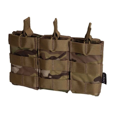Poche porte-chargeurs triple M4 Dagger MOLLE - Corso Tactical Multicam