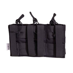 Poche porte-chargeurs triple M4 Dagger MOLLE - Corso Tactical Noir