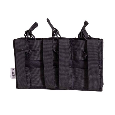 Poche porte-chargeurs triple M4 Dagger MOLLE - Corso Tactical Noir