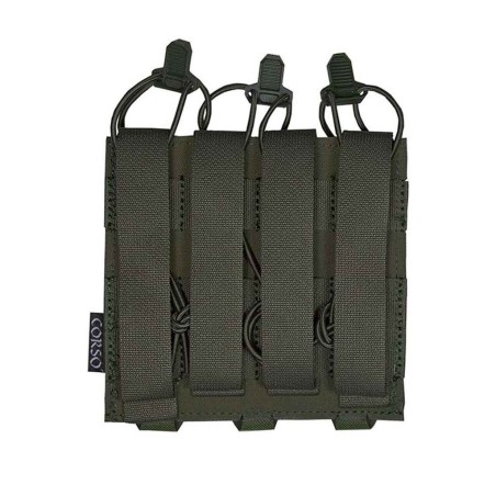Poche porte-chargeurs triple MP5/MP7 Dagger Laser - Corso Tactical Ranger Green
