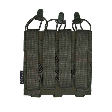 Poche porte-chargeurs triple MP5/MP7 Dagger Laser - Corso Tactical Ranger Green