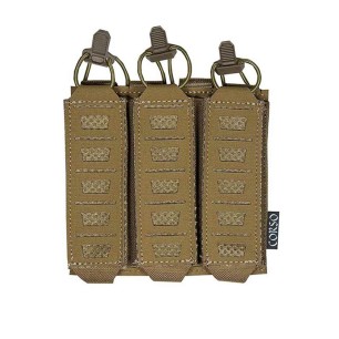 Poche porte-chargeurs triple MP5/MP7 Dagger Laser - Corso Tactical Tan