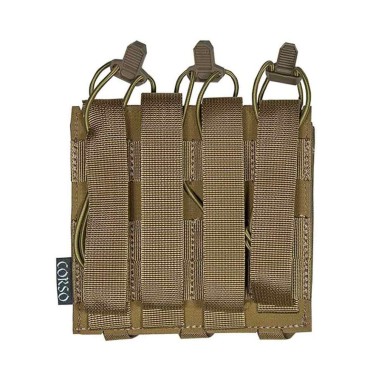 Poche porte-chargeurs triple MP5/MP7 Dagger Laser - Corso Tactical Tan