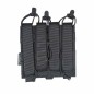 Poche porte-chargeurs triple MP5/MP7 Dagger Laser - Corso Tactical Noir
