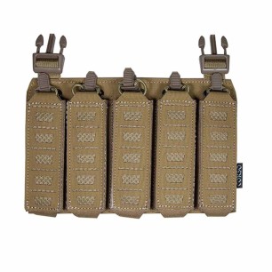 Porte chargeur frontal MP5 / MP7 MOLLE pour gilet tactique Tan