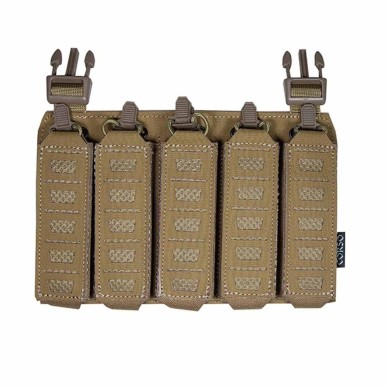 Porte chargeur frontal MP5 / MP7 MOLLE pour gilet tactique Tan