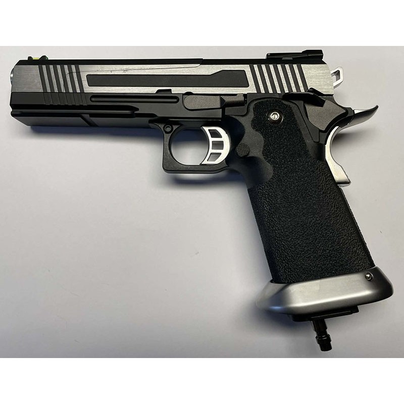 GBB HX1101 FULL SILVER monté HPA US -  culasse pleine - AW CUSTOM