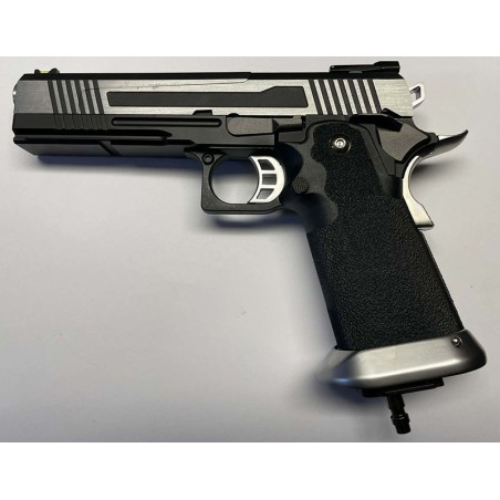 GBB HX1101 FULL SILVER monté HPA US -  culasse pleine - AW CUSTOM