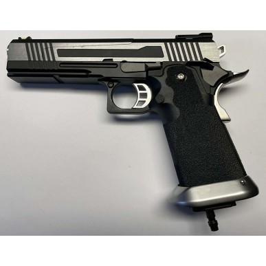 GBB HX1101 FULL SILVER monté HPA US -  culasse pleine - AW CUSTOM