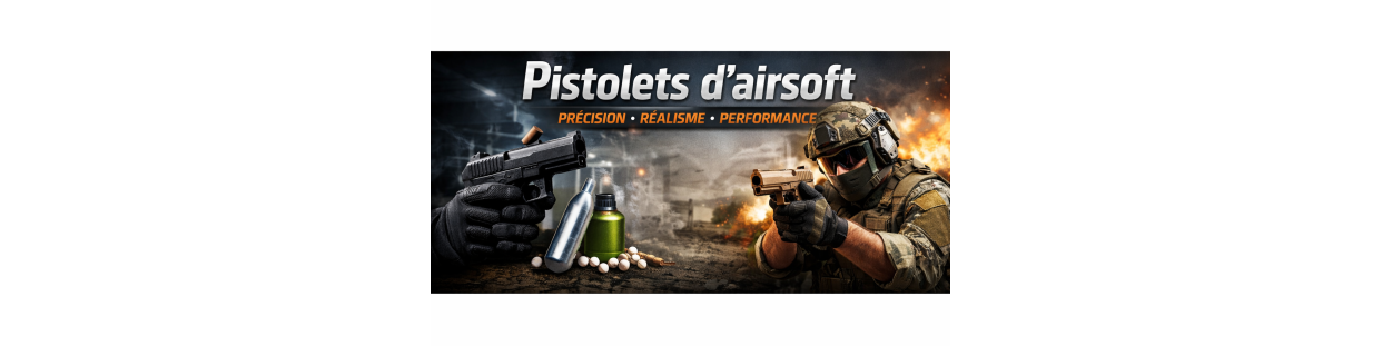 Pistolets d’airsoft – Gaz, CO₂