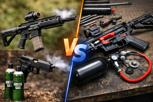 Réplique au gaz vs Réplique électrique passée en HPA